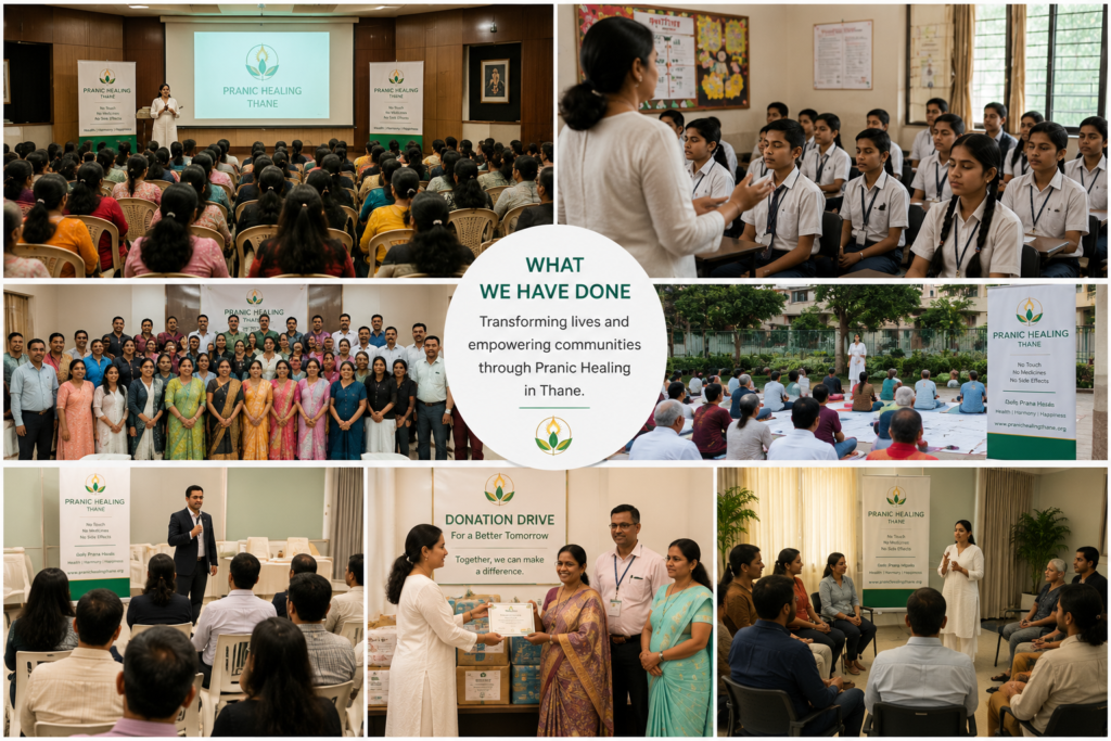 Pranic Healing Thane community activities, healing sessions, meditation programs and wellness initiatives